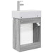 Unitate de baie cu robinet Sonoma gri 45,5 x 22,5 x 84 cm - WALTI WALTI