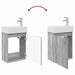 Unitate de baie cu robinet Sonoma gri 45,5 x 22,5 x 84 cm - WALTI WALTI
