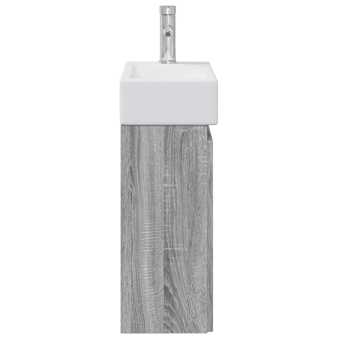 Unitate de baie cu robinet Sonoma gri 45,5 x 22,5 x 84 cm - WALTI WALTI