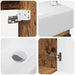 Unitate de baie cu robinet Lemn vechi 45,5 x 22,5 x 84 cm - WALTI WALTI