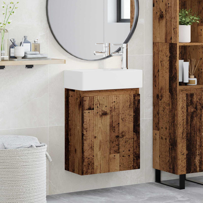 Unitate de baie cu robinet Lemn vechi 45,5 x 22,5 x 84 cm - WALTI WALTI