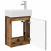 Unitate de baie cu robinet Lemn vechi 45,5 x 22,5 x 84 cm - WALTI WALTI