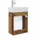 Unitate de baie cu robinet Lemn vechi 45,5 x 22,5 x 84 cm - WALTI WALTI