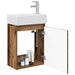 Unitate de baie cu robinet Lemn vechi 45,5 x 22,5 x 84 cm - WALTI WALTI