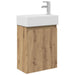 Unitate de baie cu robinet Stejar Artizanal 45,5 x 22,5 x 84 cm - WALTI WALTI