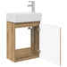 Unitate de baie cu robinet Stejar Artizanal 45,5 x 22,5 x 84 cm - WALTI WALTI
