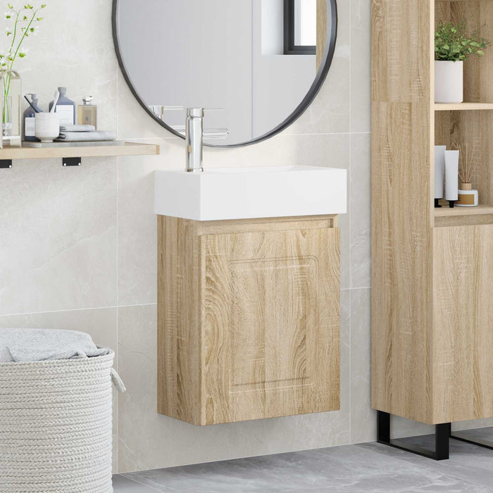 Unitate de baie cu robinet Stejar Sonoma 45,5 x 22,5 x 84 cm WALTI