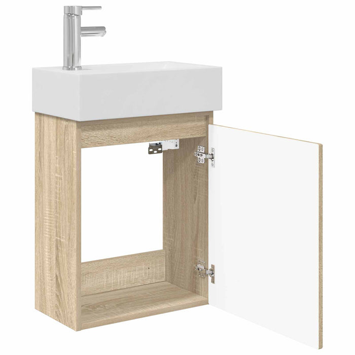 Unitate de baie cu robinet Stejar Sonoma 45,5 x 22,5 x 84 cm WALTI