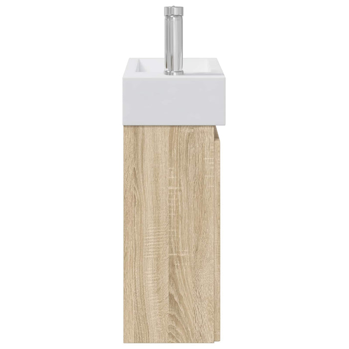 Unitate de baie cu robinet Stejar Sonoma 45,5 x 22,5 x 84 cm WALTI