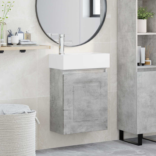 Unitate de baie cu robinet Gri Beton 45,5 x 22,5 x 84 cm - WALTI WALTI