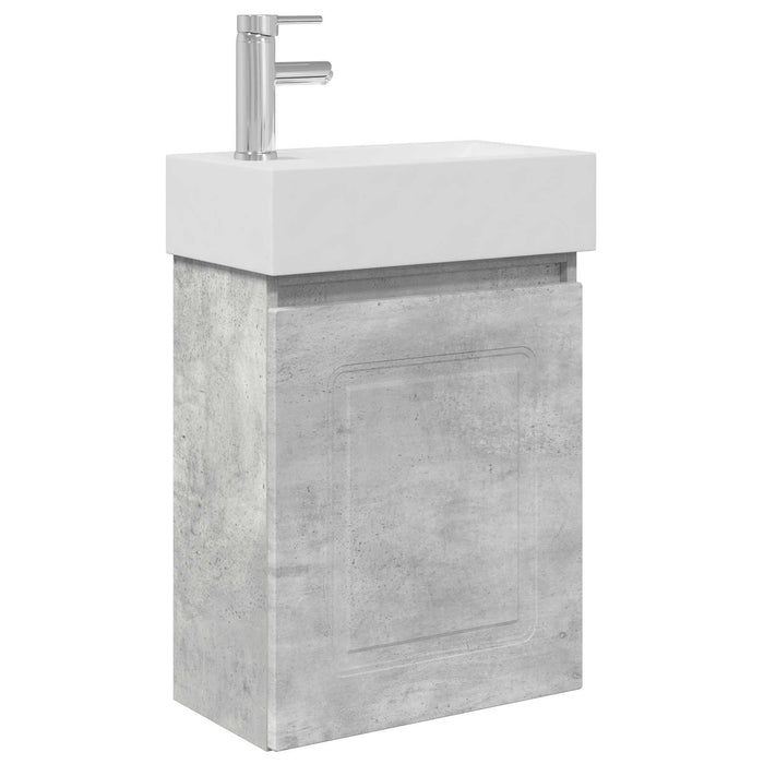 Unitate de baie cu robinet Gri Beton 45,5 x 22,5 x 84 cm - WALTI WALTI