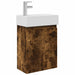 Unitate de baie cu robinet Stejar fumuriu 45,5 x 22,5 x 84 cm - WALTI WALTI