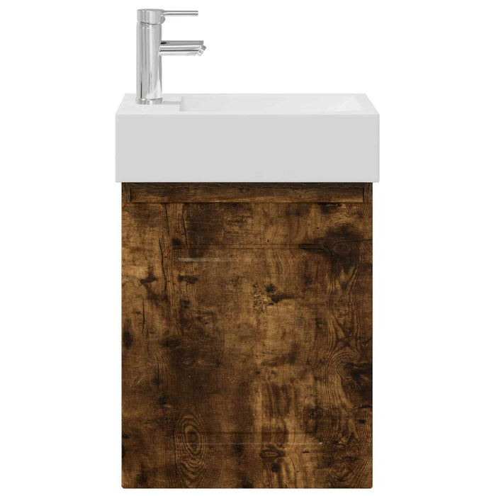 Unitate de baie cu robinet Stejar fumuriu 45,5 x 22,5 x 84 cm - WALTI WALTI