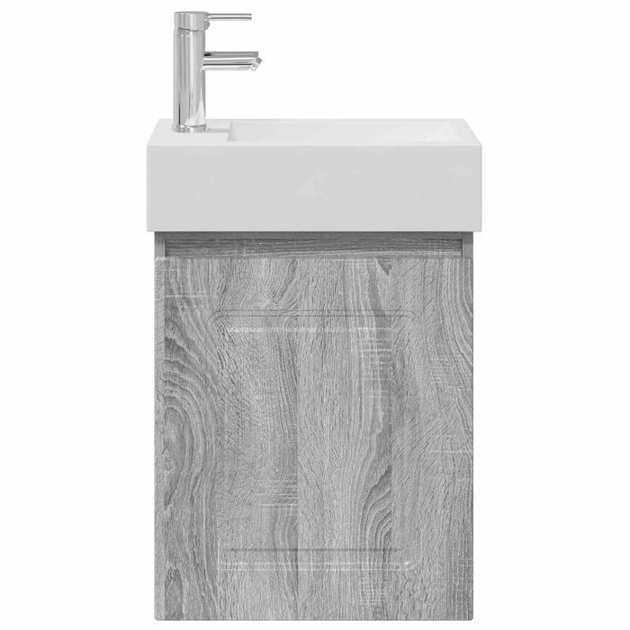 Unitate de baie cu robinet Sonoma gri 45,5 x 22,5 x 84 cm WALTI