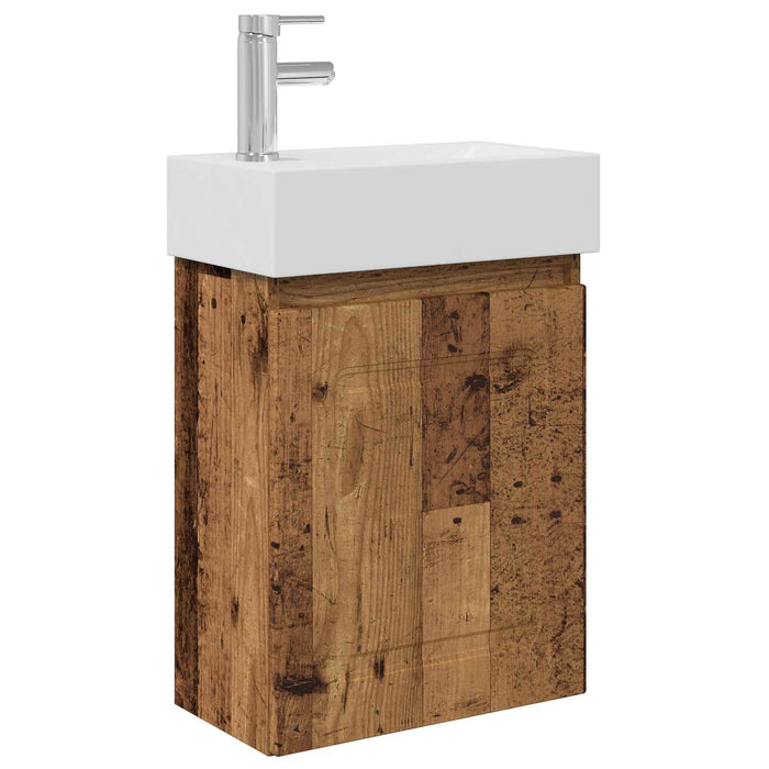 Unitate de baie cu robinet Lemn vechi 45,5 x 22,5 x 84 cm - WALTI WALTI