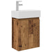 Unitate de baie cu robinet Lemn vechi 45,5 x 22,5 x 84 cm - WALTI WALTI