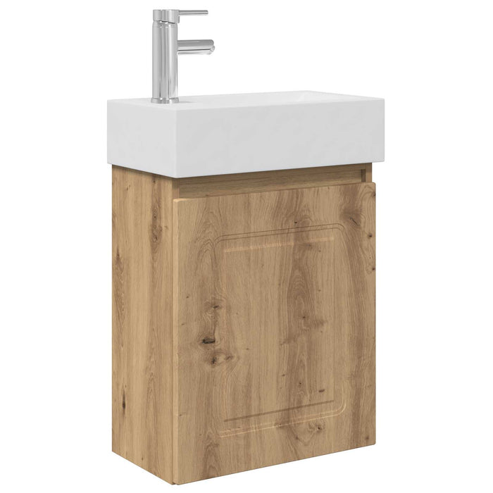 Unitate de baie cu robinet Stejar Artizanal 45,5 x 22,5 x 84 cm - WALTI WALTI
