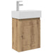 Unitate de baie cu robinet Stejar Artizanal 45,5 x 22,5 x 84 cm - WALTI WALTI