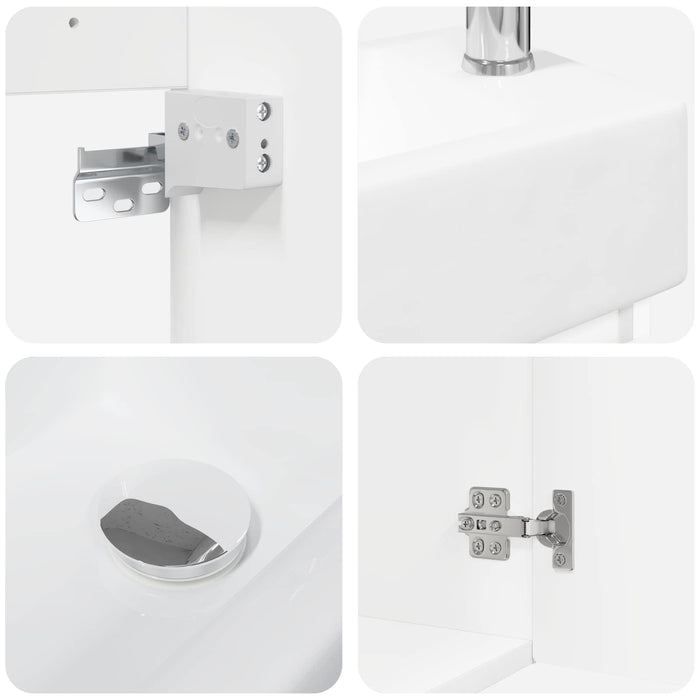 Unitate de baie cu robinet Alb 45,5 x 22,5 x 84 cm - WALTI WALTI