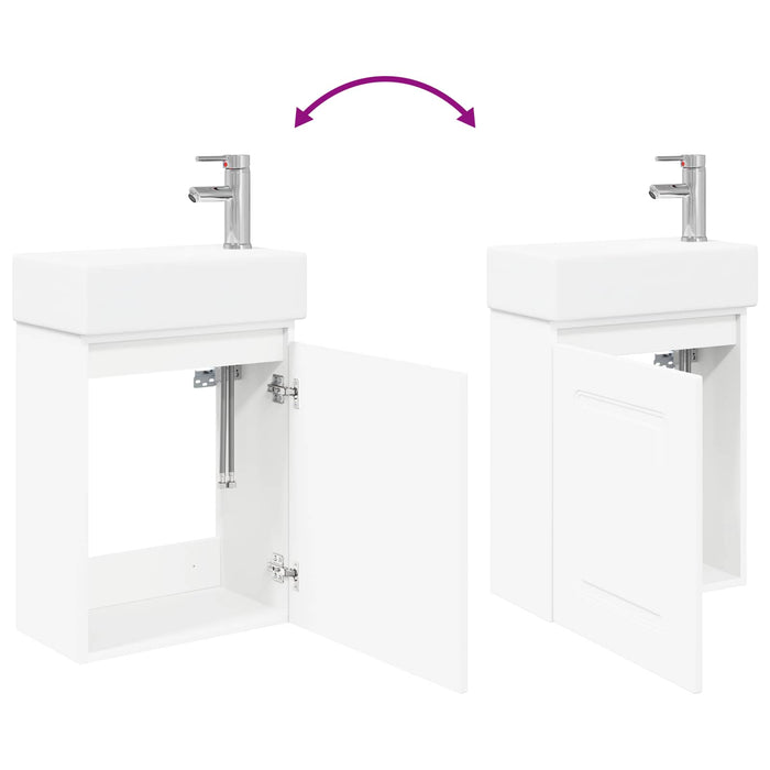 Unitate de baie cu robinet Alb 45,5 x 22,5 x 84 cm - WALTI WALTI