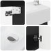 Unitate de baie cu robinet Negru 45,5 x 22,5 x 84 cm - WALTI WALTI