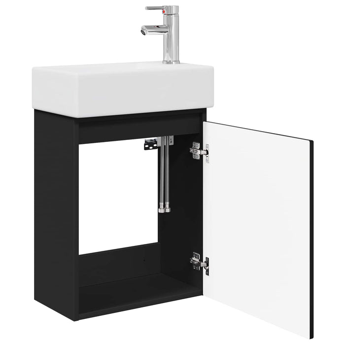Unitate de baie cu robinet Negru 45,5 x 22,5 x 84 cm - WALTI WALTI