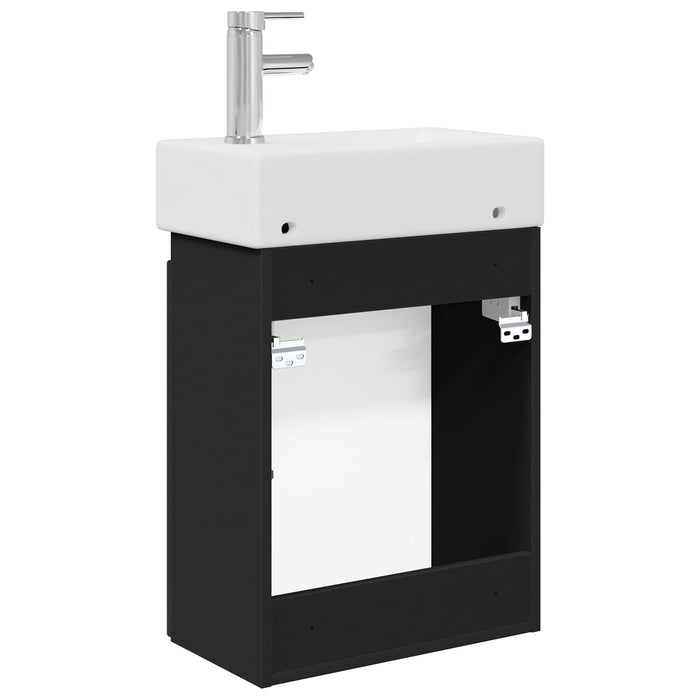 Unitate de baie cu robinet Negru 45,5 x 22,5 x 84 cm - WALTI WALTI