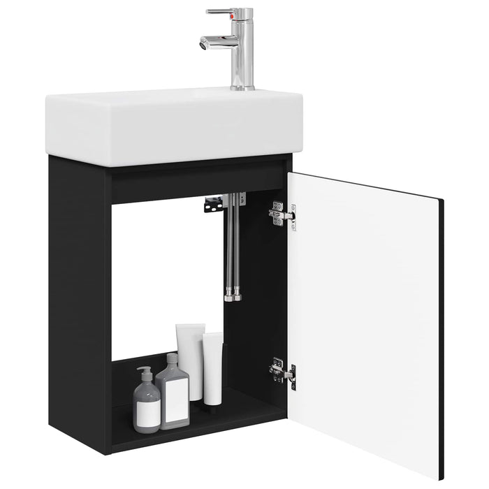 Unitate de baie cu robinet Negru 45,5 x 22,5 x 84 cm - WALTI WALTI