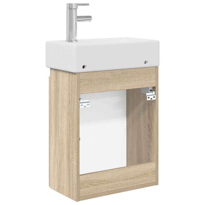 Unitate de baie cu robinet Stejar Sonoma 45,5 x 22,5 x 84 cm - WALTI WALTI