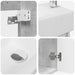 Unitate de baie cu robinet Gri Beton 45,5 x 22,5 x 84 cm - WALTI WALTI