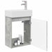 Unitate de baie cu robinet Gri Beton 45,5 x 22,5 x 84 cm - WALTI WALTI