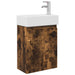 Unitate de baie cu robinet Stejar fumuriu 45,5 x 22,5 x 84 cm - WALTI WALTI