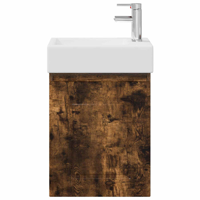 Unitate de baie cu robinet Stejar fumuriu 45,5 x 22,5 x 84 cm - WALTI WALTI