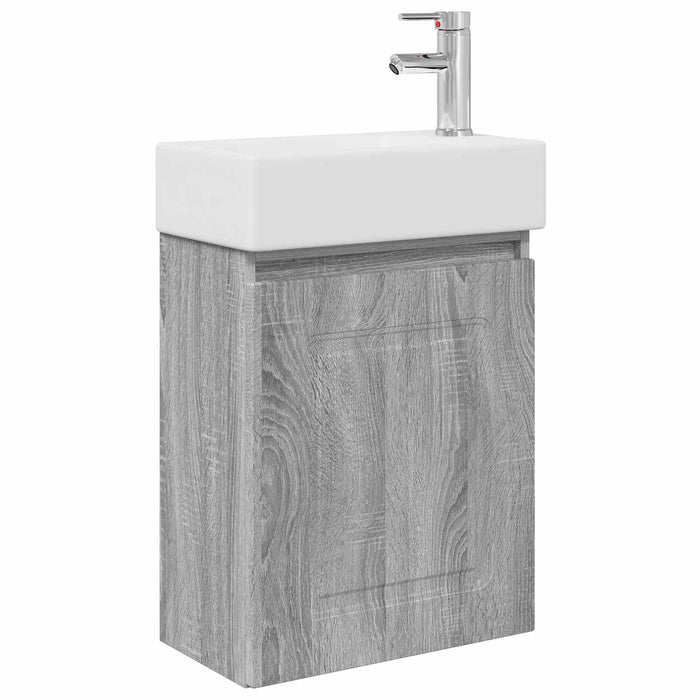 Unitate de baie cu robinet Sonoma gri 45,5 x 22,5 x 84 cm - WALTI WALTI
