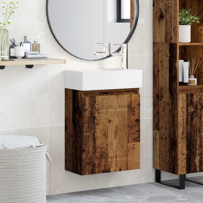 Unitate de baie cu robinet Lemn vechi 45,5 x 22,5 x 84 cm - WALTI WALTI