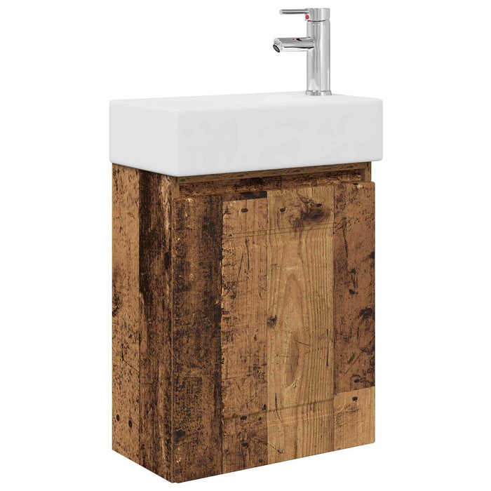 Unitate de baie cu robinet Lemn vechi 45,5 x 22,5 x 84 cm - WALTI WALTI