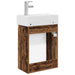 Unitate de baie cu robinet Lemn vechi 45,5 x 22,5 x 84 cm - WALTI WALTI