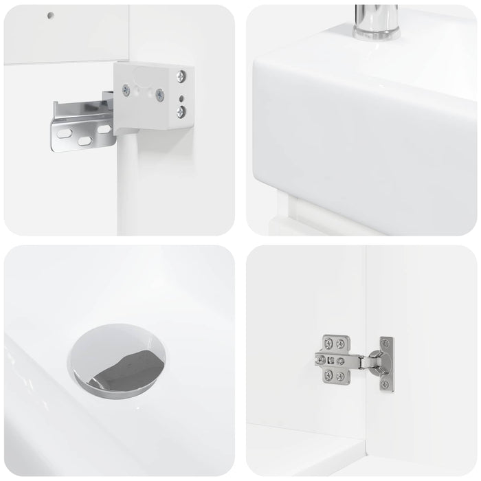 Unitate de baie cu robinet Alb 45,5 x 25,5 x 84 cm - WALTI WALTI