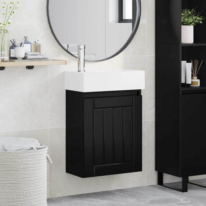 Unitate de baie cu robinet Negru 45,5 x 25,5 x 84 cm - WALTI WALTI
