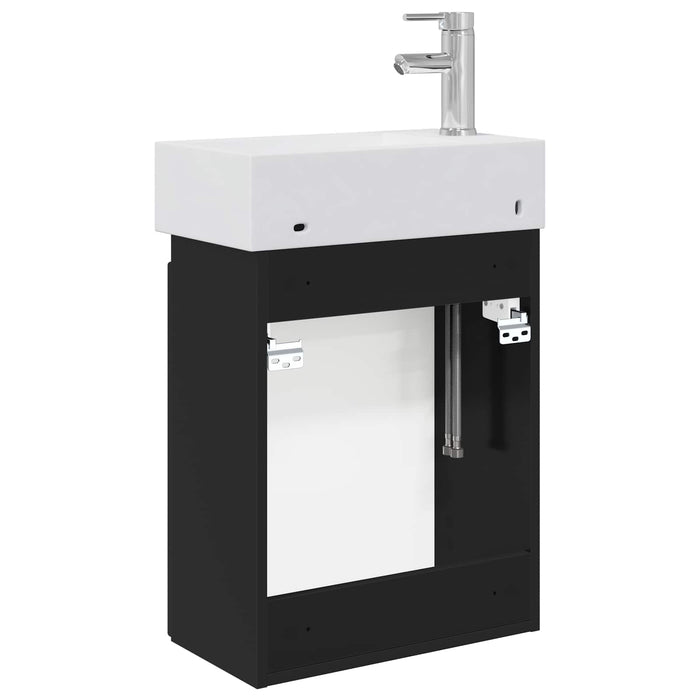 Unitate de baie cu robinet Negru 45,5 x 25,5 x 84 cm - WALTI WALTI