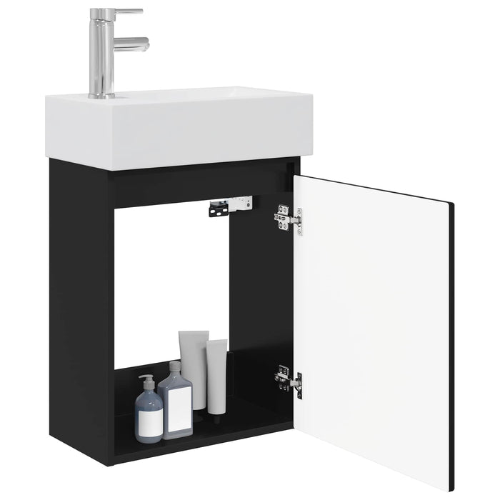 Unitate de baie cu robinet Negru 45,5 x 25,5 x 84 cm - WALTI WALTI