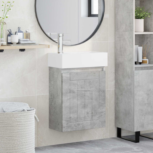 Unitate de baie cu robinet Gri Beton 45,5 x 25,5 x 84 cm - WALTI WALTI