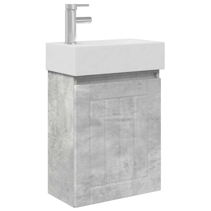 Unitate de baie cu robinet Gri Beton 45,5 x 25,5 x 84 cm - WALTI WALTI