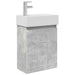 Unitate de baie cu robinet Gri Beton 45,5 x 25,5 x 84 cm - WALTI WALTI