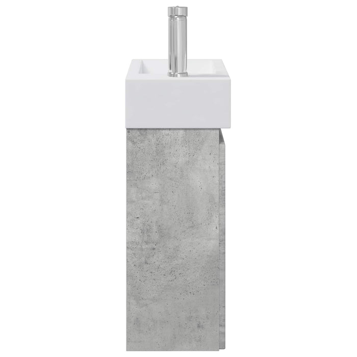 Unitate de baie cu robinet Gri Beton 45,5 x 25,5 x 84 cm - WALTI WALTI