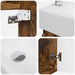 Unitate de baie cu robinet Stejar fumuriu 45,5 x 25,5 x 84 cm - WALTI WALTI