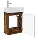 Unitate de baie cu robinet Stejar fumuriu 45,5 x 25,5 x 84 cm - WALTI WALTI