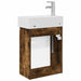Unitate de baie cu robinet Stejar fumuriu 45,5 x 25,5 x 84 cm - WALTI WALTI