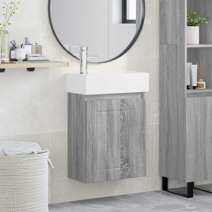 Unitate de baie cu robinet Sonoma gri 45,5 x 25,5 x 84 cm - WALTI WALTI