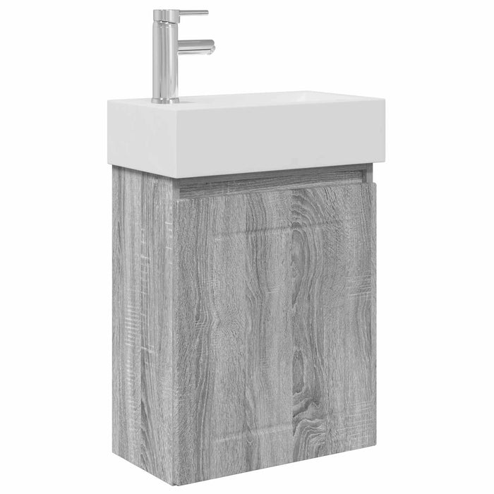 Unitate de baie cu robinet Sonoma gri 45,5 x 25,5 x 84 cm - WALTI WALTI
